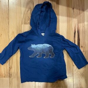 Hatley Navy Bear Graphic Hoodie